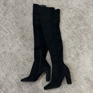 Aldo Black Heeled Boots